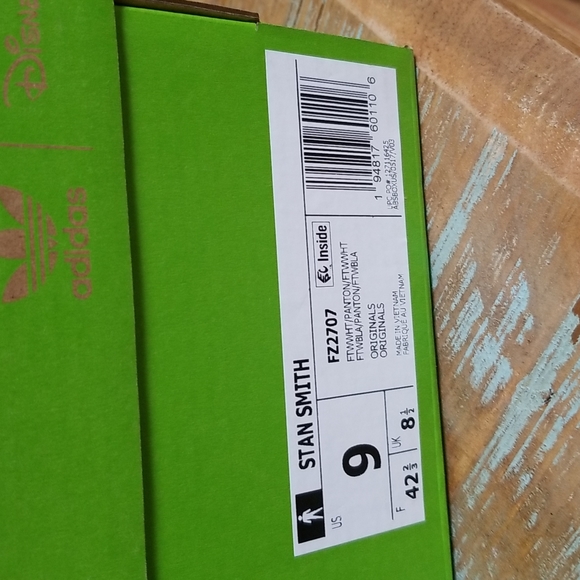 NWT Adidas Stan Smith Kermit The Frog - SZ 9 - Picture 2 of 13